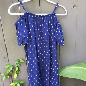 Blue and White Dress